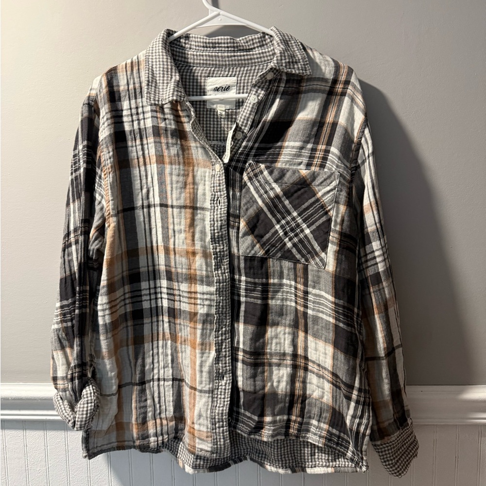 NWT Aerie Plaid Shirt Small